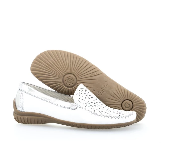 Loafers Gabor Mujer Blancas | ES0001825