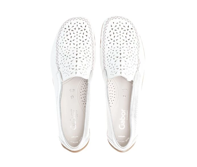 Loafers Gabor Mujer Blancas | ES0001825