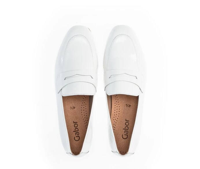 Loafers Gabor Mujer Blancas | ES0001849