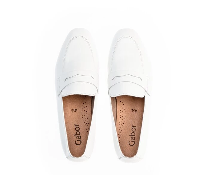 Loafers Gabor Mujer Blancas | ES0001869