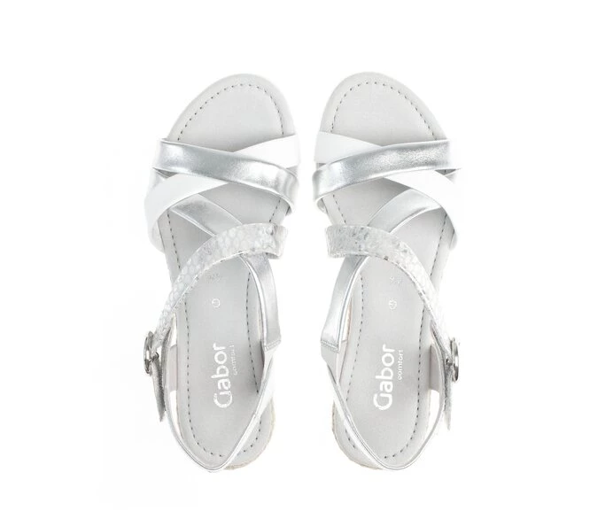 Sandalias Gabor Mujer Plateadas | ES0002278