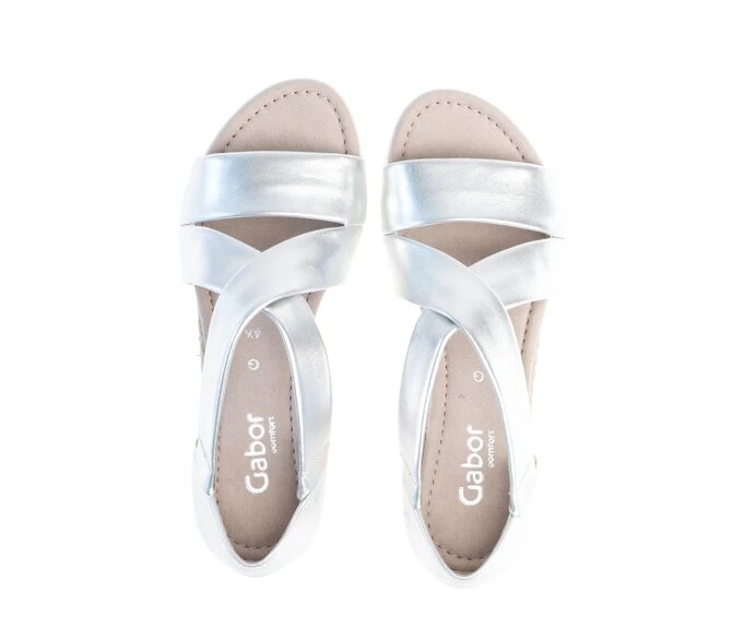 Sandalias Gabor Mujer Plateadas | ES0002514