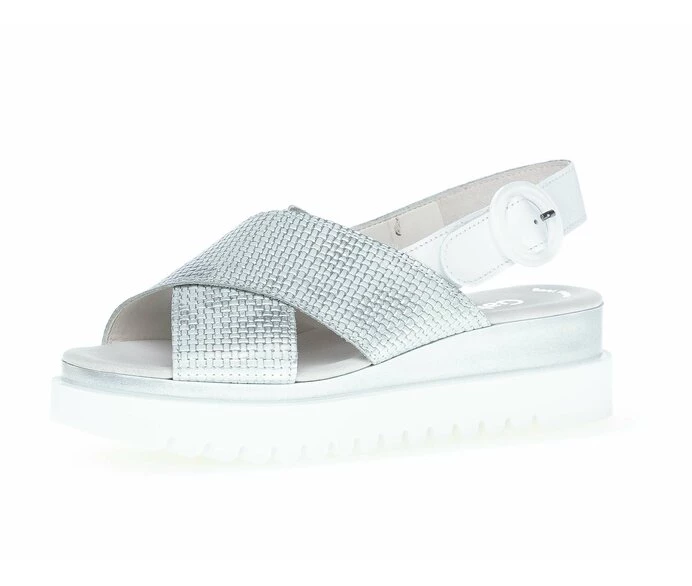 Sandalias Gabor Mujer Plateadas | ES0002838