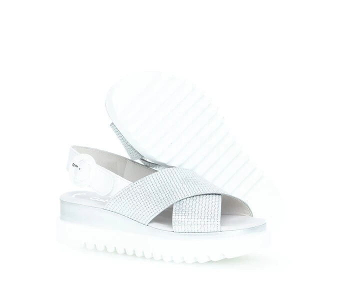 Sandalias Gabor Mujer Plateadas | ES0002838