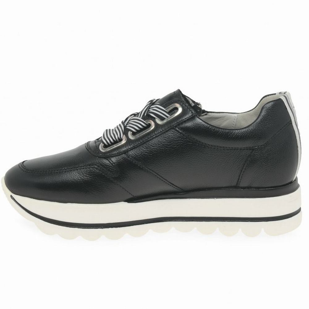 Zapatillas Gabor Lattice Mujer Negras Blancas | ES0001348