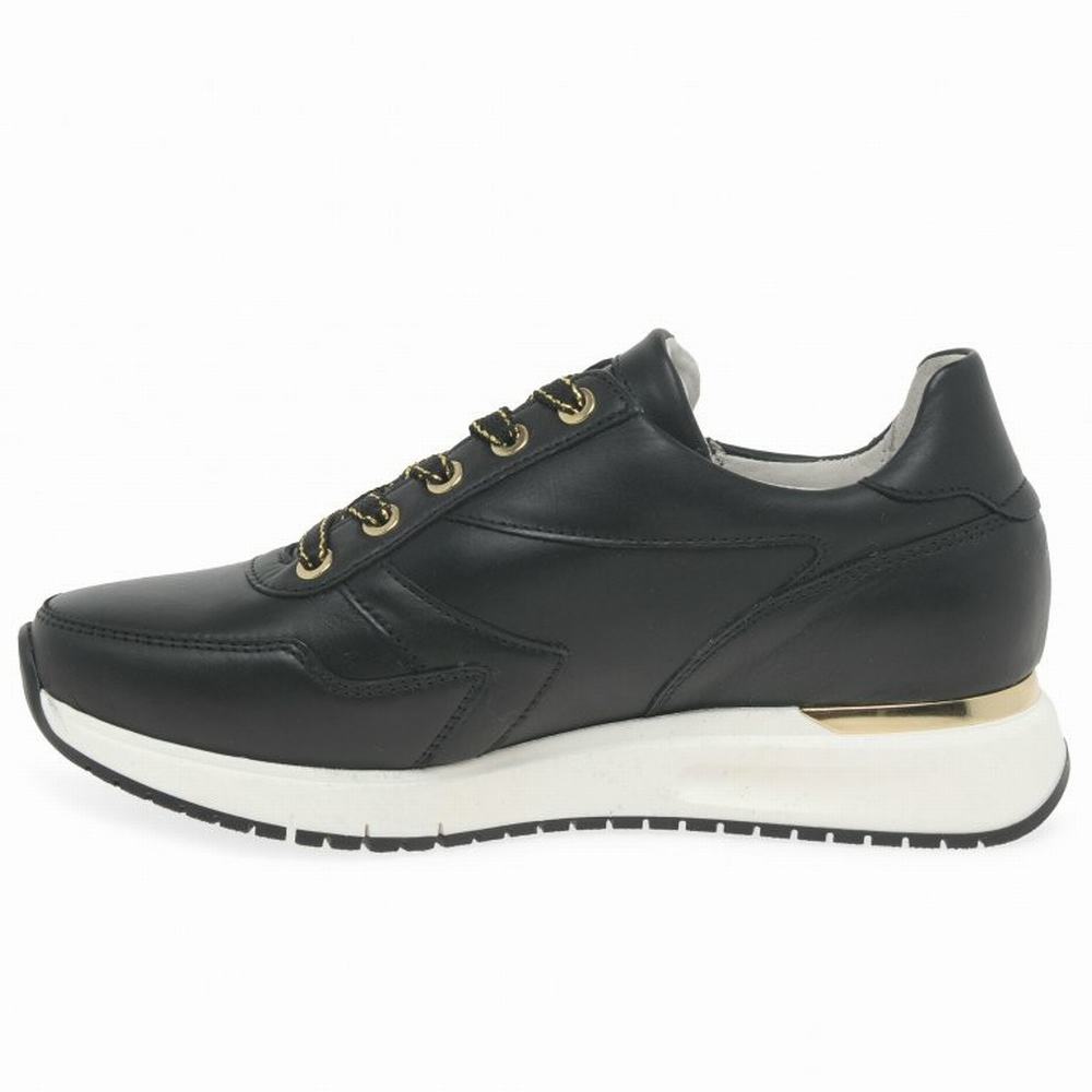Zapatillas Gabor Princess Mujer Negras Doradas | ES0001311