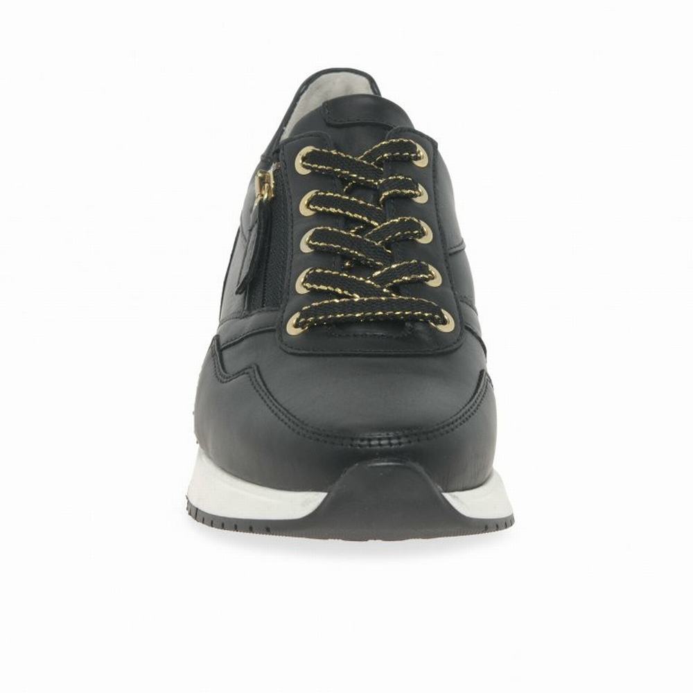 Zapatillas Gabor Princess Mujer Negras Doradas | ES0001311